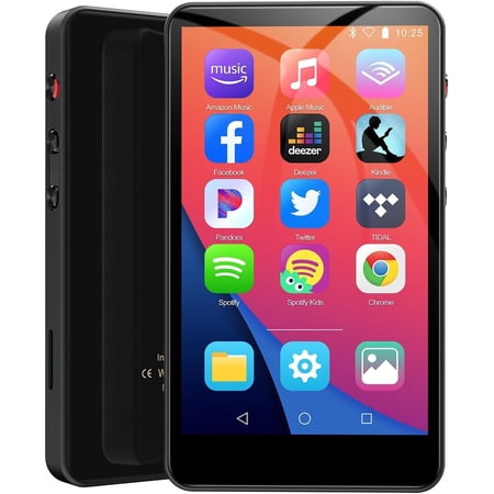 144GB MP3 Player with and WiFi, 4IN Full Screen MP3 & MP4 Music Player with Spotify, Libby, Music,YouTube,, E-Book, MP4 Player for Up to 512G