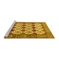 thumbnail image 2 of Ahgly Company Machine Washable Indoor Round Persian Yellow Traditional Area Rugs, 5' Round, 2 of 4