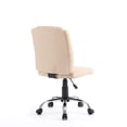 thumbnail image 4 of Genesis Task Stool Armless Desk Chair, 18"-22" Adjustable Height for Home Office, Bar, Manicure Technician Stool Nail Salon, Khaki, 4 of 6