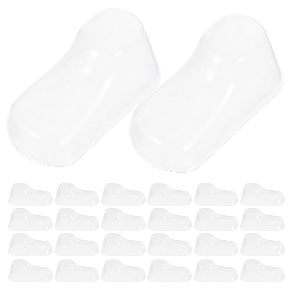 COMPUKAS 100pcs PVC Shoe Support Holders for and Shoes, Shoe Shape Inserts for Families