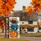 thumbnail image 3 of Bandera de jardín de fútbol de otoño de doble cara para exteriores, bienvenida al otoño, calabaza de temporada, bandera para casa al aire libre, roja, 3 of 6