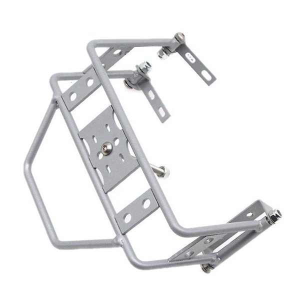Marco de rueda de repuesto de parachoques trasero de metal WEIHJMXG para TRX4 SCX10 90046 90047 Plata