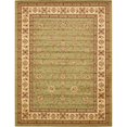 thumbnail image 1 of Unique Loom Tapis Design Complexe Voyage 10' x 13' Rectangle Vert/ivoire, 1 of 2