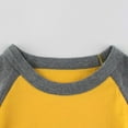 thumbnail image 3 of Ketyyh-chn99 Toddler Back To School Fashion Boys Long Sleeve Shirts Kids Crewneck T Shirts Casual Tops Tees Size for 5-6 Years,Yellow, 3 of 5