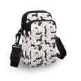 thumbnail image 3 of HELLHERO Dachshunds Bones Prints with Zipper Closed Polyester Crossbody Sling Bag Adults 4.33x1.97x7.09, 3 of 7