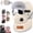 Beige, variant on Unisex Outdoor Biking Hat With Goggles, Fleece Balaclava Neck Warmer (Multi Color)