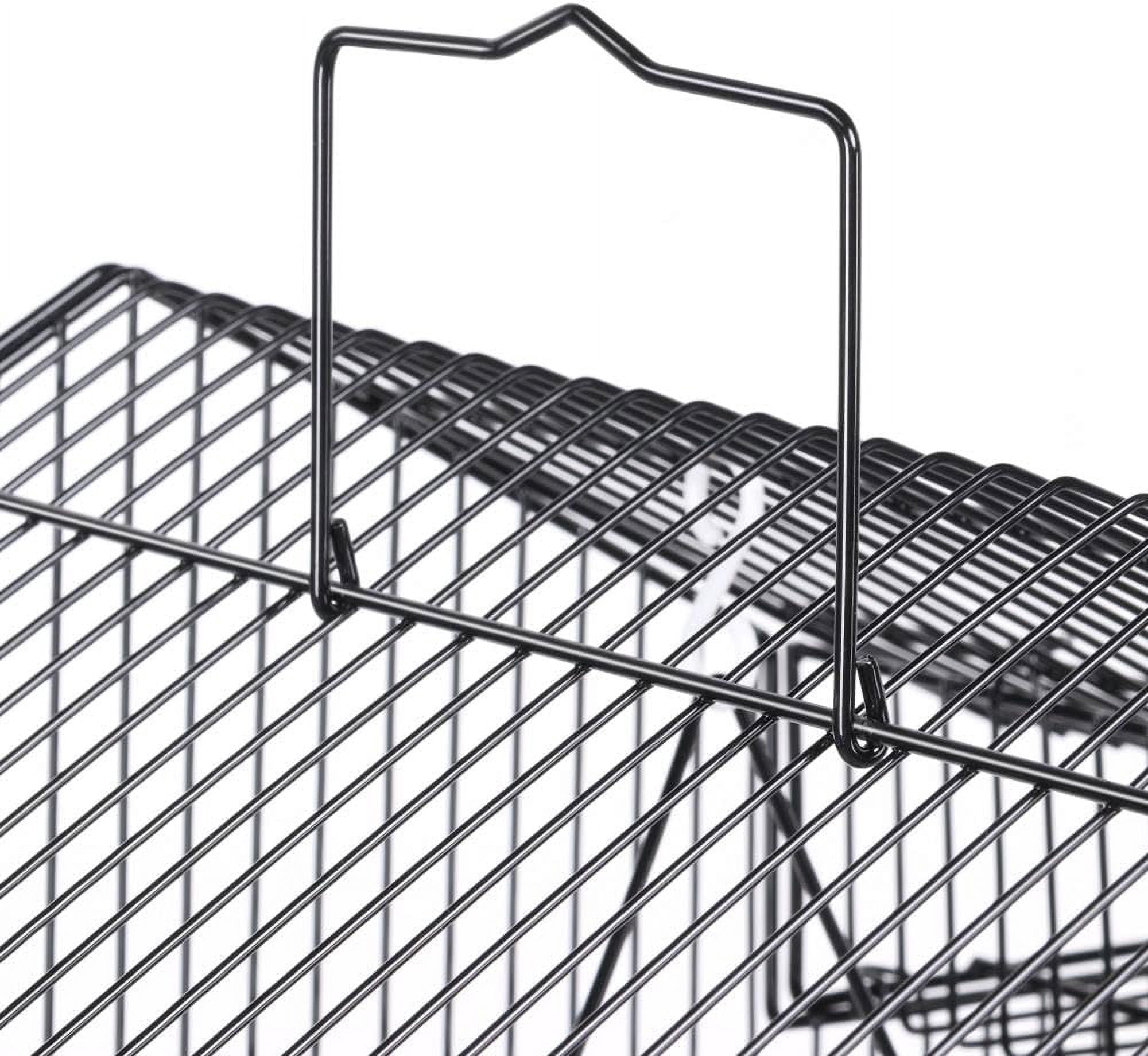 ZJTER Large Parakeet Bird Cage for Mid-Sized Parrots Cockatiels Sun Conures Green Cheek Parakeets Budgies Lovebird Parrotlets Canary Finch Pet Bird Cage w/1 Ladder & 2 Hanging Toys