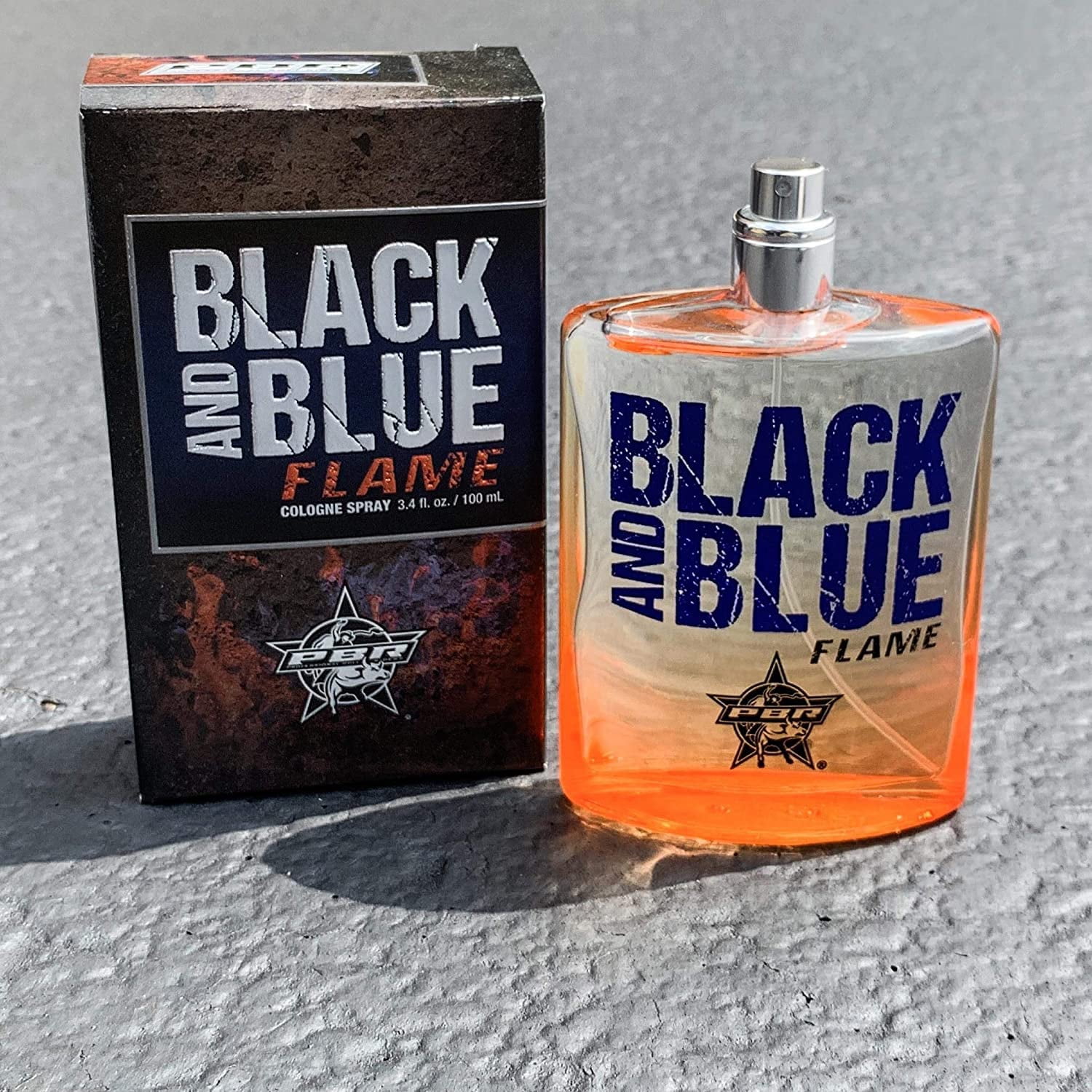 Tru Western PBR Black and Blue Flame Men's Cologne, 3.4 fl oz (100 ml) - Sporty, Clean, Fresh