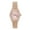 ROSE GOLD-PINK, variant on Elegant Women's 32mm Iced Diamond Watch - Shiny Sleek Dial with Sparkling Simulated Crystals - Adjustable Bling-ed Metal Band - Luxury Timepiece - Silver Tone Finish