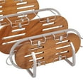 thumbnail image 5 of Utopia Alley SHC6TK Tia Rustproof Over the Shower Caddy  Teak Shelves  3 Shelf, 5 of 5