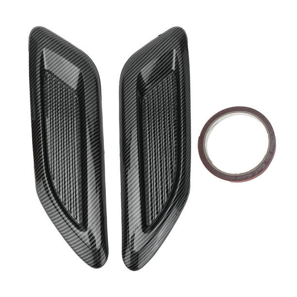 Cuchara De Capó Decorativa Universal - Toma De Aire Falsa En ABS Negro Para Coche, Pegatina De Ventilación