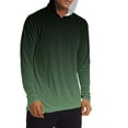 thumbnail image 3 of Stamzod Lightweight Hoodie Men Summer Long Sleeve Fishing Shirt with Pocket Casual Solid Color Outdoor Athletic Hiking Camping Rash Guard for Men Army Green M, 3 of 7