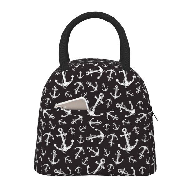 Balery Anchors Bolsa de Almuerzo para Mujeres, Caja de Almuerzo, Bolsa de Almuerzo Pequeña Impermeable, Tote de Almuerzo Reutilizable con Gran Capacidad