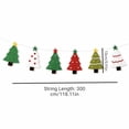 thumbnail image 3 of Christmas Tree Shaped Garland Banner, Felt Christmas Tree Hanging Bunting with Star Topper, Multicolor Xmas Tree Pendant Garland for Mantel Wall Fireplace Holiday Party Decoration, 3 of 8