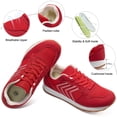 thumbnail image 3 of Ecetana Womens Retro Lace-Up Sneakers Mesh Upper Casual Walking Shoes, 3 of 7