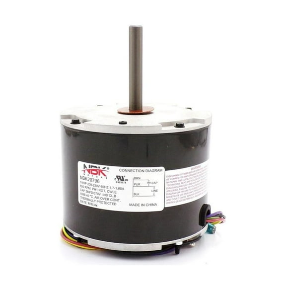 NBK 20796 Condenser Motor 208/230v 1/4 Hp Replaces Century OYK1028