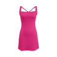 thumbnail image 6 of Athletic Dress for Women Mini U Neck Sleeveless Built in Shorts Tennis Golf Graduation Athletic Dress Side Slit Golf Active Athletic Summer Dress In Bra, 6 of 6