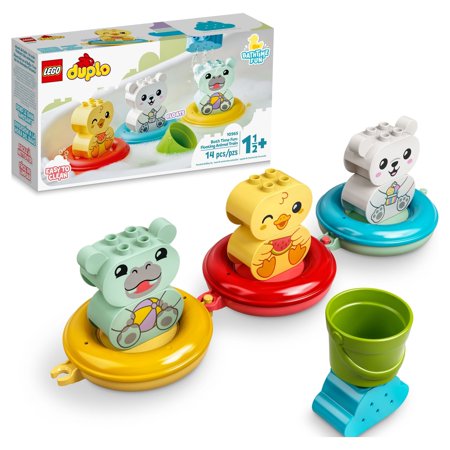 UPC: 0673419356794 | LEGO DUPLO 10965 – Bath Time Fun  Floating Animal Train Bathtub Water Toy for Babies and Toddlers 1.5-3 Years Old with Duck  Hippo  and Polar Bear  Easy to Clean  Great Tub Float Toy for Kids
