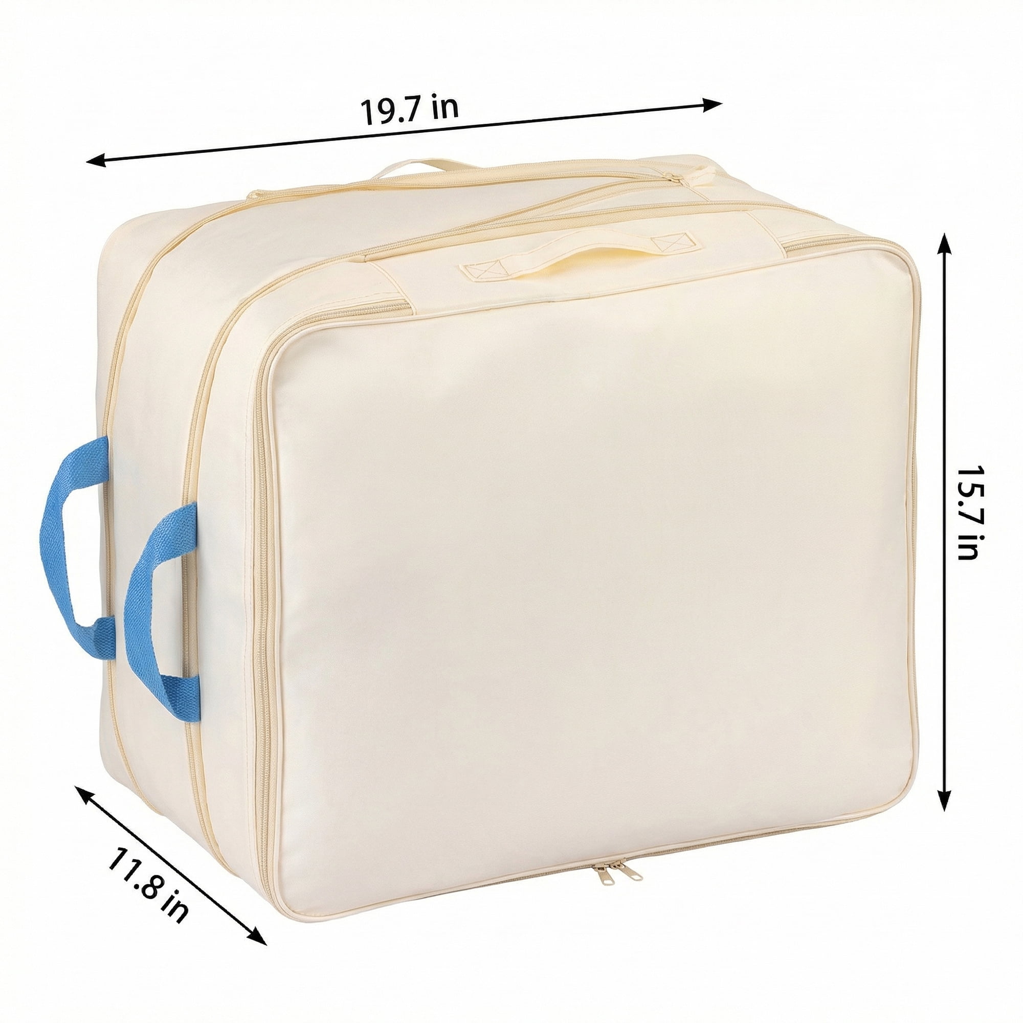 Unique Bargains Clothes Storage Bags for Organizing Bedroom White 19.7"x15.7"x11.8"