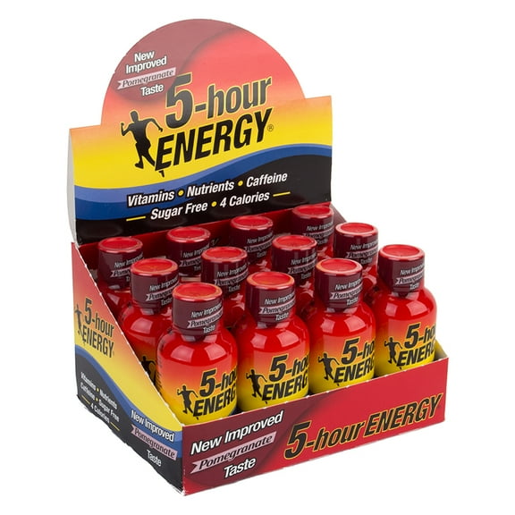 5-hour ENERGY Shot, Regular Strength, Pomegranate, 1.93 Ounce, 12 Count