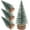 Green, variant on BOPORO Mini Christmas Trees, 4Pcs Artificial Pine Trees Mini Sisal Trees Bottle Brush Christmas Trees with Wooden Base for Christmas Party Home Tabletop Crafts Decorations