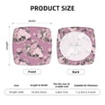 thumbnail image 6 of Square Chair Cushions Cover, Ligtt Pink Rose Flowers Elastic Office Chair Cover for Dining Chairs with Ties and Removable Cover, Desk Chair Seat Cushion Protectors set of 2, 6 of 7