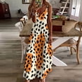 thumbnail image 3 of Leopard Print Pattern Sleeveless Dress Women's Luxury Party Dress Birthday Dresses for Women, 3 of 7