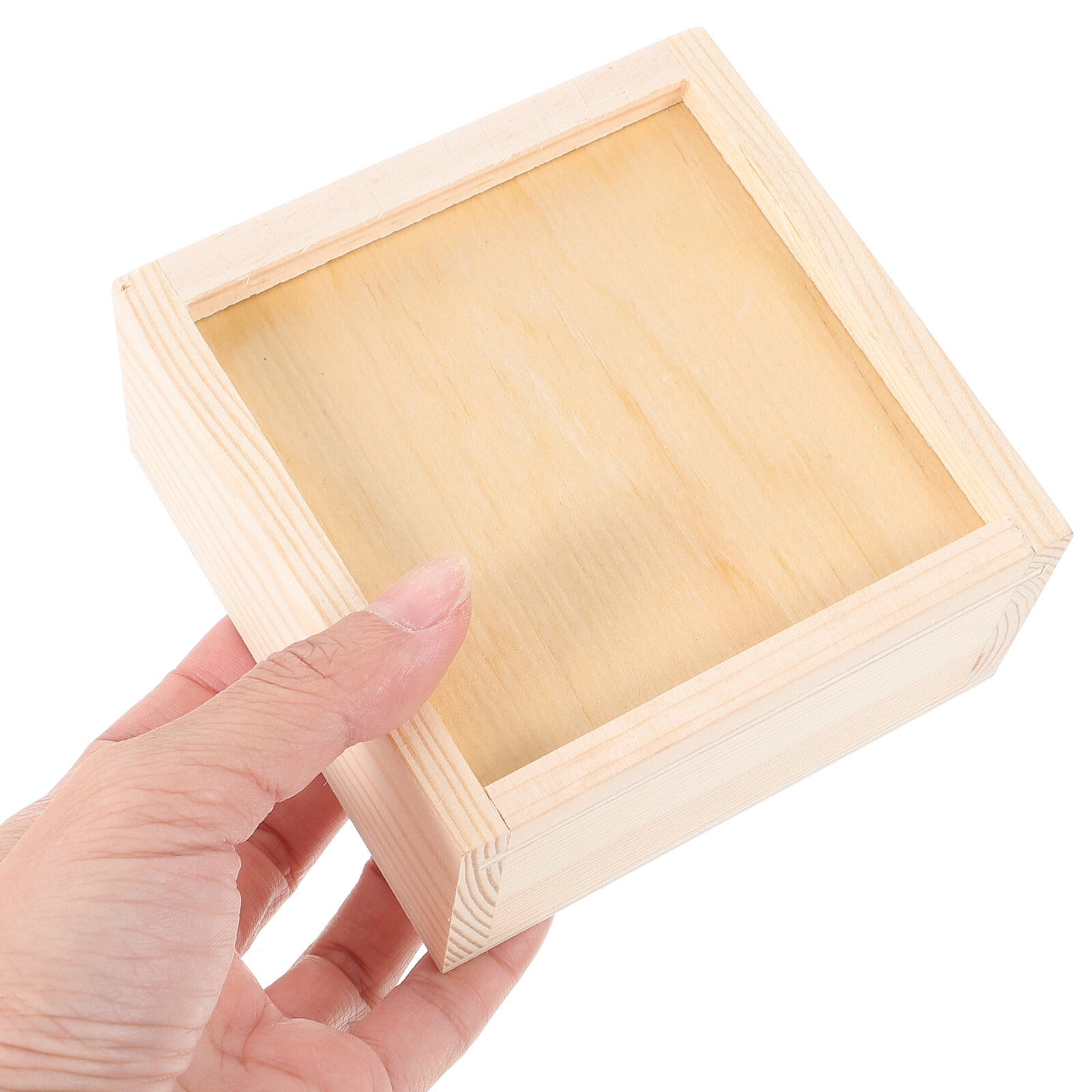 Wooden boxes 3pcs Wooden Box Wooden Tool Box Photo Storage Box Jewelry Sliding-lid Wooden Box