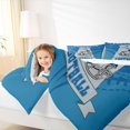 thumbnail image 5 of Feelyou American Sports Lover Bedding Comforter Set, Est Sleep Football Twin Comforter Sets, Blue Grey Abstract Line Reversible Bedding Set, Super Cozy Room Decor, 2 Pieces, 5 of 9