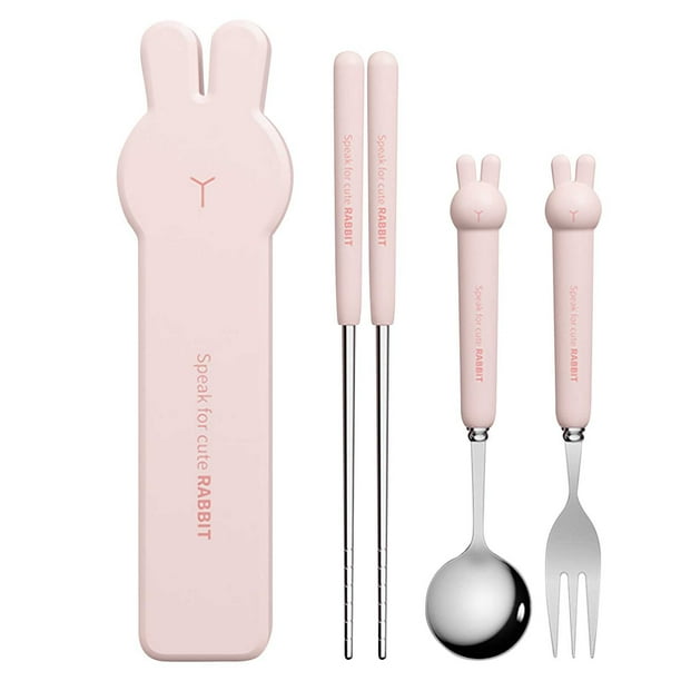 Aparatos de cocina, Accesorios de cocina, Utensilios de cocina, Herramientas de cocina 2023 Nuevo juego de tenedor, cuchara y palillos de acero inoxidable 3 en 1 Juego de viaje Tenedor de acero
