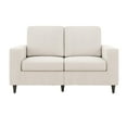 thumbnail image 5 of DHP Cooper Loveseat 2 Seater Sofa, Small Couch, Beige Linen, 5 of 16