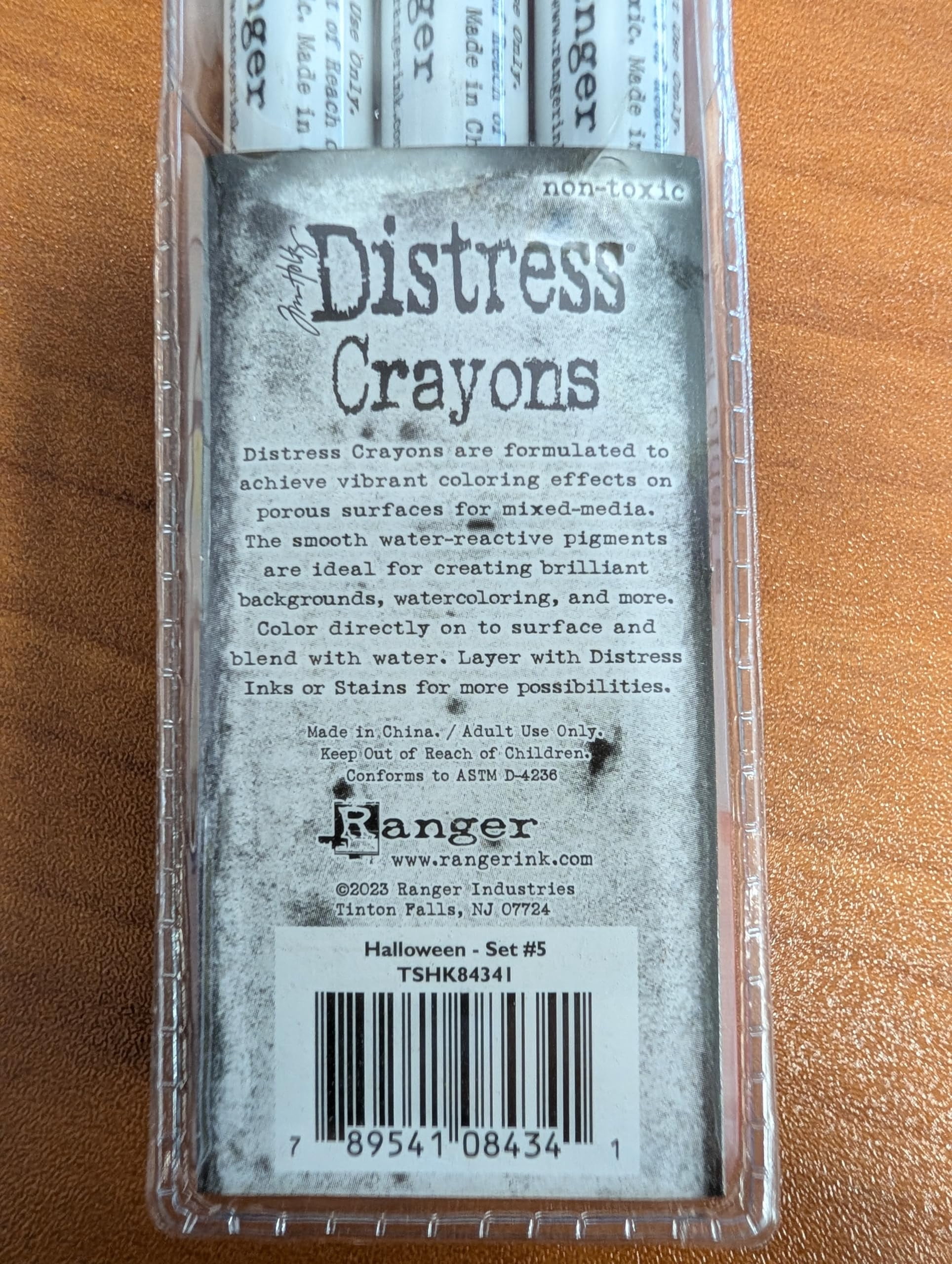 Trebbies Ranger Distress Halloween and Holiday Crayon Bundle - 4 Sets of Distress Pearl Crayons Sets #5 & #6 Detail Sticks