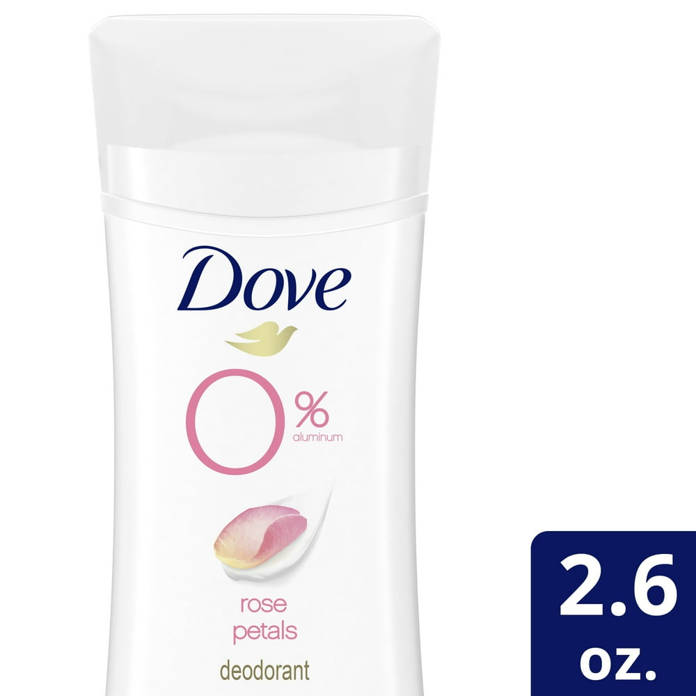 Dove 0 Aluminum Deodorant Stick Rose Petals, 2.6 OZ1 Count Walmart
