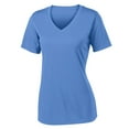 thumbnail image 6 of Yellow Rooster Women's PosiCharge Competitor V-Neck Tee Carolina Blue 2XL, 6 of 7