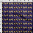 thumbnail image 3 of oneOone Cotton Silk Fabric Leaves Block Print Sewing Fabric BTY 42 Inch Wide, 3 of 4