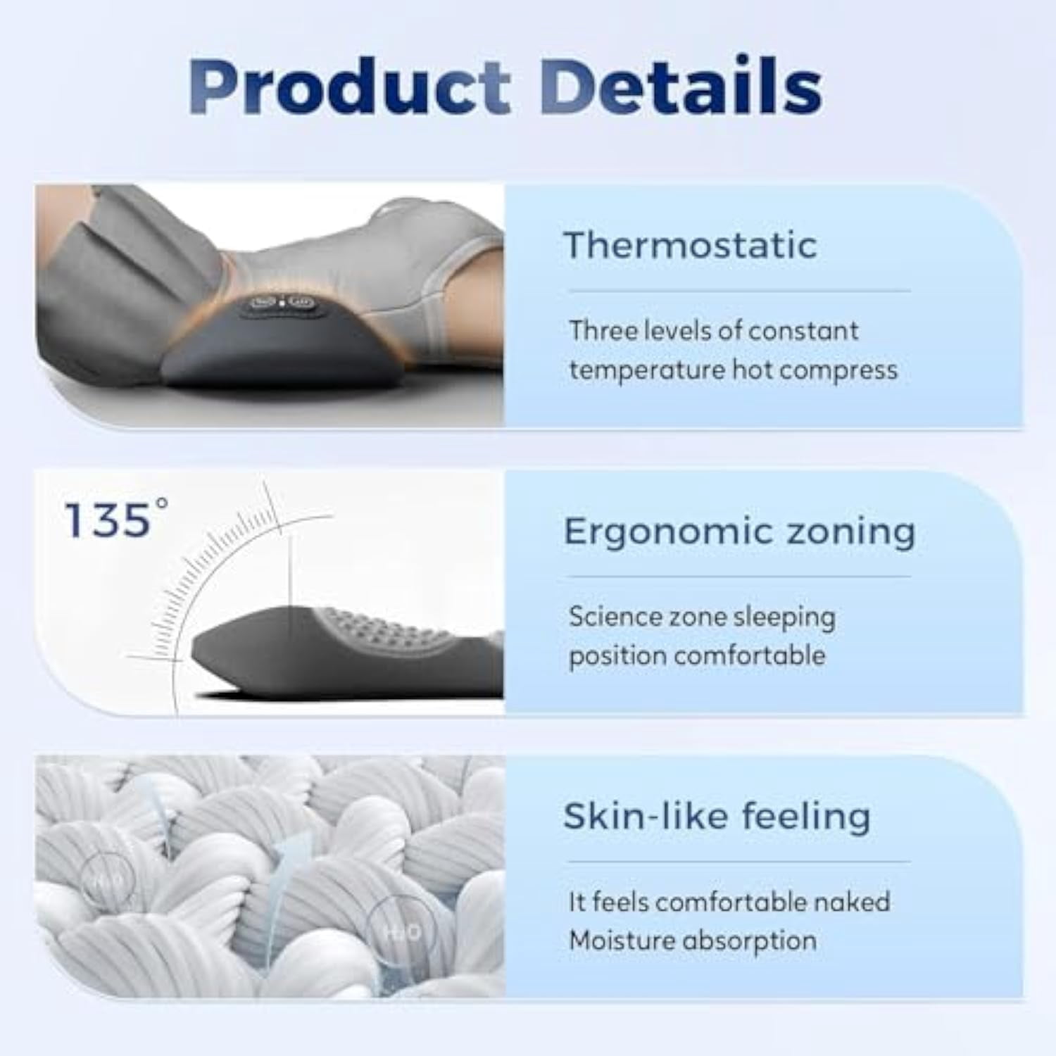 Triple Fusion Back Massager,Smoothspine Triple Fusion Back Massager,Smooth Spine 3 in 1 Neck Shoulder Backs Massagers with Traction Vibration & Heat (Space grey)