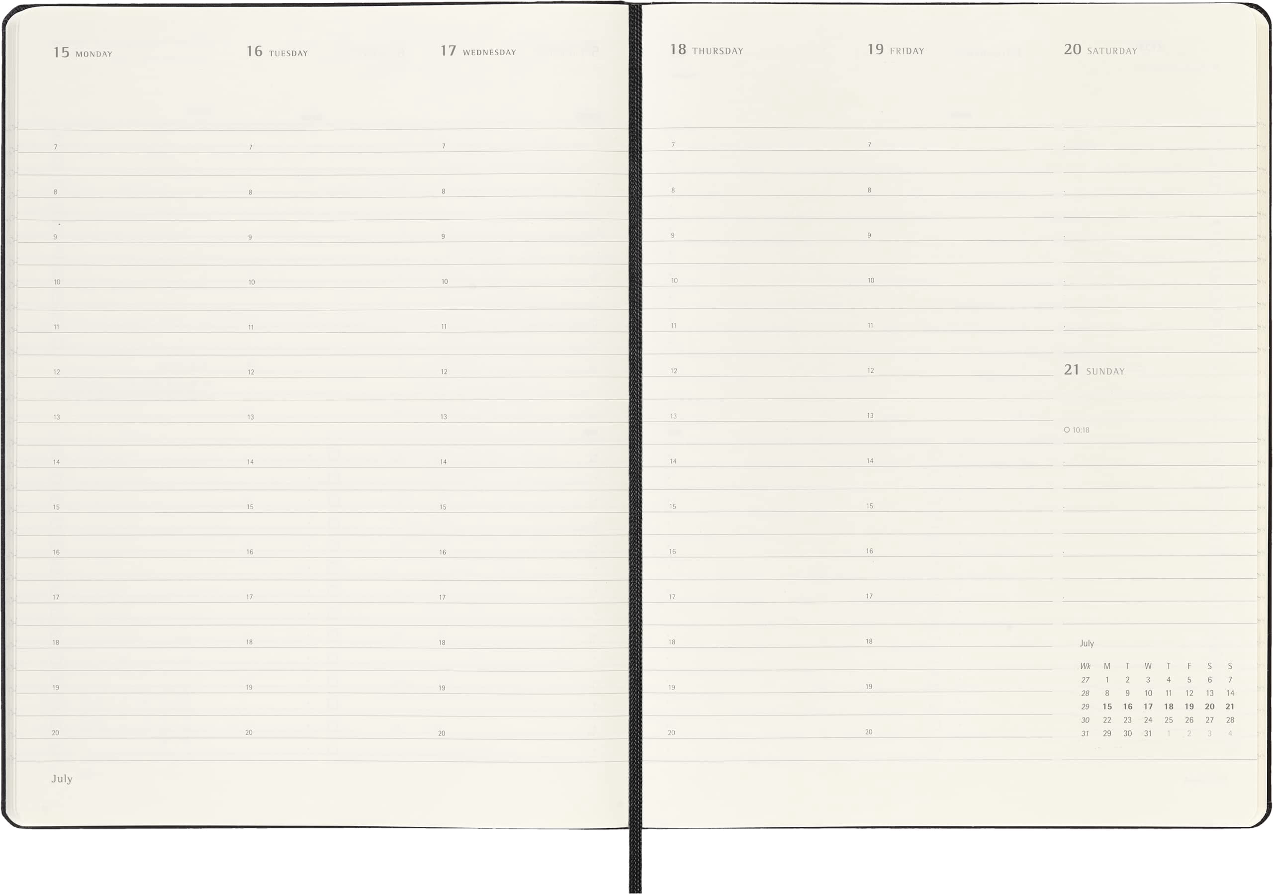 Moleskine 2024 Pro Vertical Weekly Planner, 12M, Extra Large, Black, Hard Cover (7.5 x 10)
