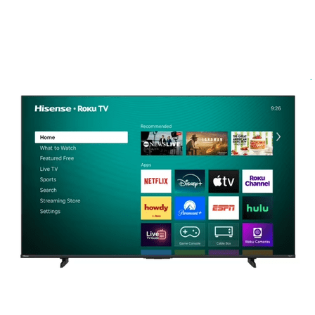 Pre-Owned Hisense 75" Class H5 Series QLED 4K UHD Roku Smart TV (75H5QBR, 2025 Model) - Dolby Vision, HDR10, AI Sports Mode, Game Mode Plus, Google Assistant