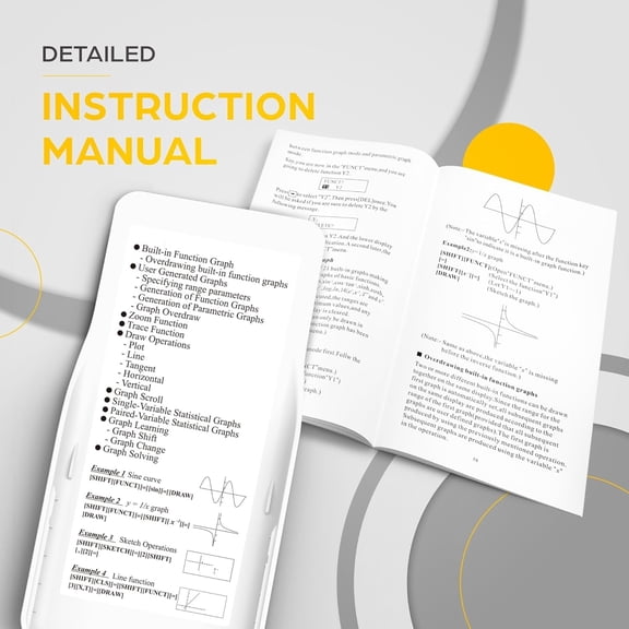 Scientific Calculator with Graphing Functions, Multiple Modes, 360 Functions, Large Screen, Intuitive Interface for Beginners, High School & Advanced Courses, TS-259