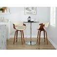 thumbnail image 2 of LumiSource Brown Symphony 26" Fixed-Height Counter Stool - Set of 2, 2 of 6