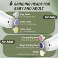 thumbnail image 2 of EXLEAF 2026 New Baby Nail Clippers, Electric Nail Trimmer with Led Light, Gentle Baby Nail File Grooming Kit with 6 Replacement Heads & Storage Case for Infant Toddler Or Adults Toes Fingernails Care, 2 of 5