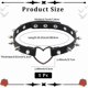 thumbnail image 2 of Gargantilla gótica de cuero sintético con remaches y púas de corazón para mujer, estilo punk rock, de aleación, estilo cosplay, joyería gótica, con cadena decorativa., 2 of 9