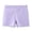 Purple, variant on XBASW Toddler Kids Girls Bike Shorts Workout Sports Shorts Soild Color Summer Cotton Short 2-12T