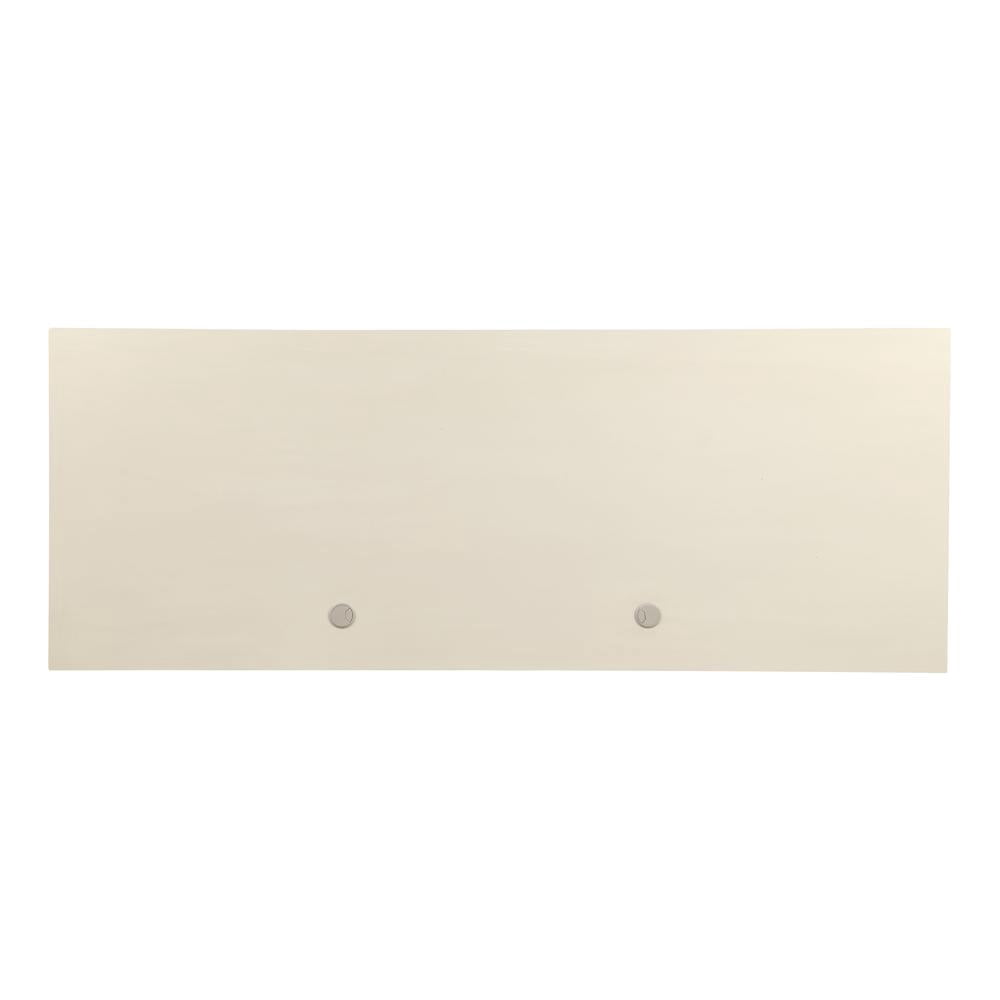 ACME Gustave Executive Desk in Cream White Finish