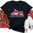 thumbnail image 2 of VKOYWKM T-Shirts Cœur pour Femmes T-Shirts de la Saint-Valentin T-Shirts Graphiques Amour Manches Courtes Coupe Ample Hauts de Printemps Col Rond T-Shirt de la Saint-Valentin, 2 of 6