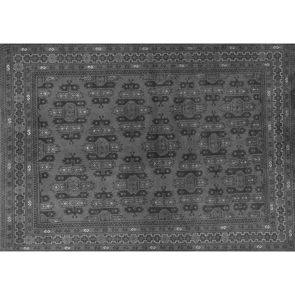 Ahgly Company Indoor Rectangle Persian Gray Traditional Area Rugs, 5' x 7'