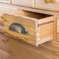 thumbnail image 1 of Filfeel 8 Pcs Antique Pull Shell Handle, Seashell-Shaped Drawer Pulls Handles Semicircular Chinese Style Furniture Pulls For Medicine-Chest Bookcase Cabinet Drawer With 16pcs Screws, 1 of 8