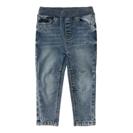 

KIDPIK Boys Premium Denim Acid Wash Skinny Elastic Waist Jeans Size: 12 Months - XXL (16)