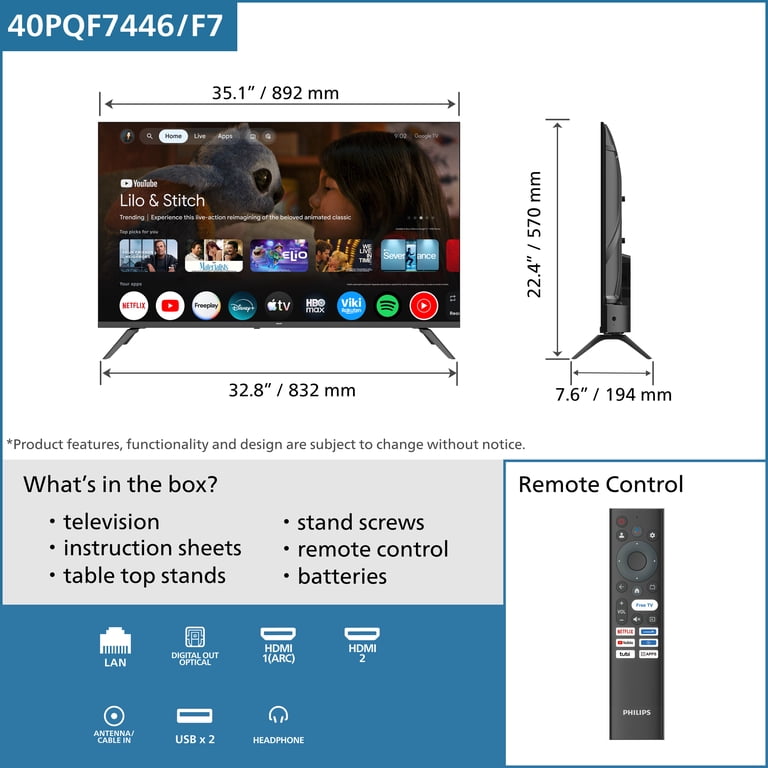 K*i様【新品未使用】【定価40%OFF】PHILIPS 40V型スマートテレビ Philips 40