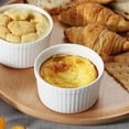 thumbnail image 3 of Ramekins with Lids 8 oz,White Porcelain Creme Brulee Souffle Ramekins, 3 of 5